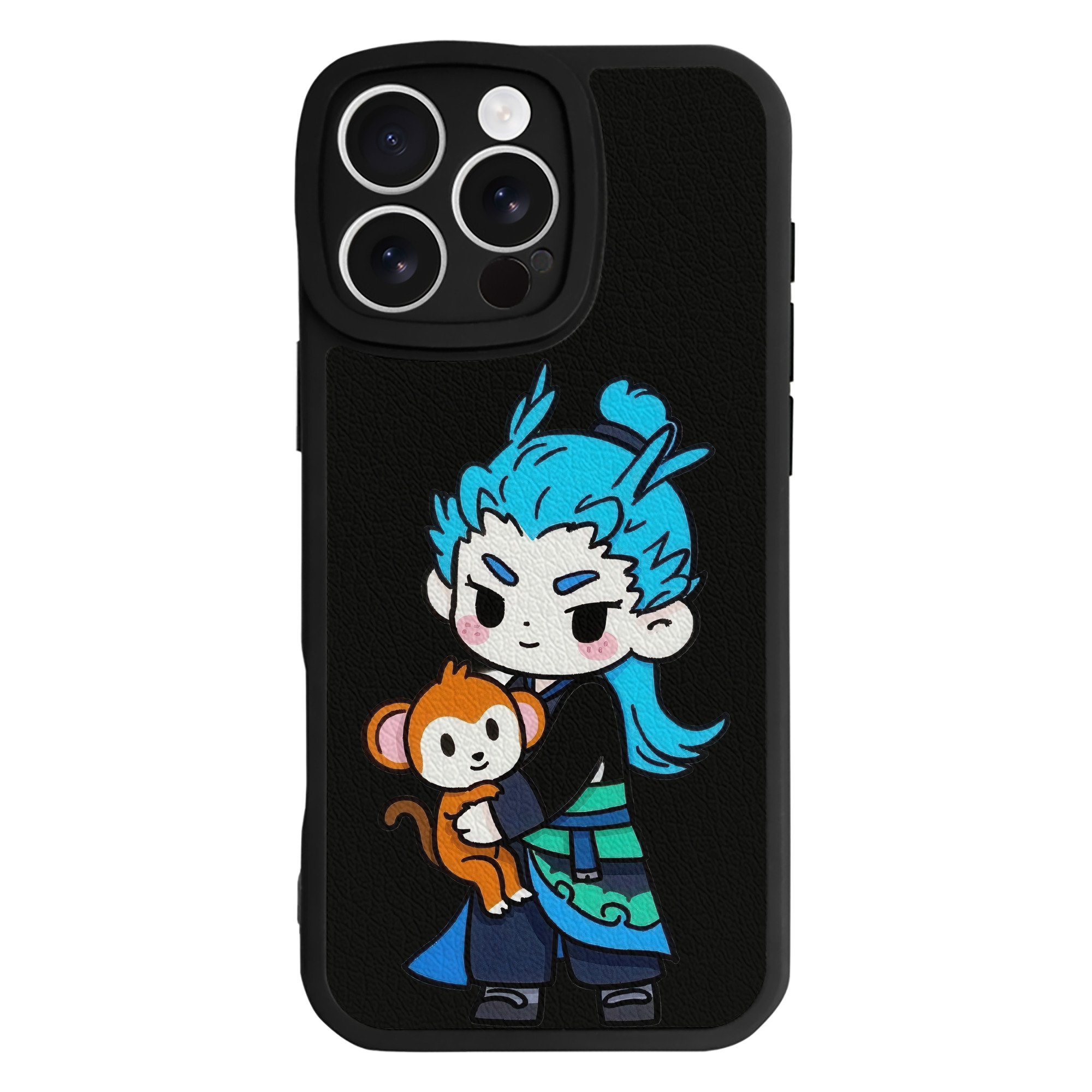 （画像用） Ne Zha 2 ナタ 魔童の大暴れ 【iPhone 16シリーズ対応】シリコンスマホケース（レザー調） 材質：シリコン